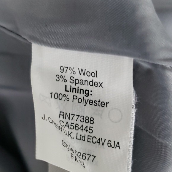 J. Crew Scallop Trim Gray Wool Mini Skirt NWT SZ6 - Picture 7 of 7